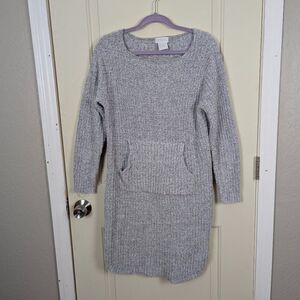 Softies | Gray Cozy Sweater Dress with Pockets Size XS
